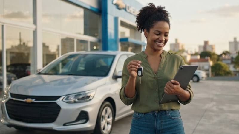 Financiamento de veículos Chevrolet com atenção ao CET e aos produtos opcionais