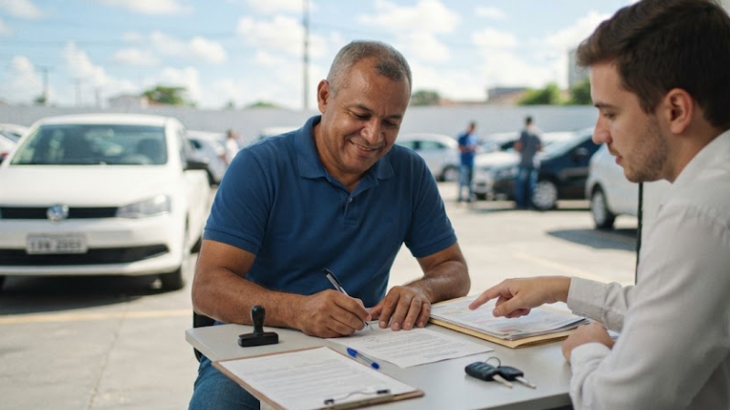 Financiar carro quitado com documentos, vistoria e custos do processo