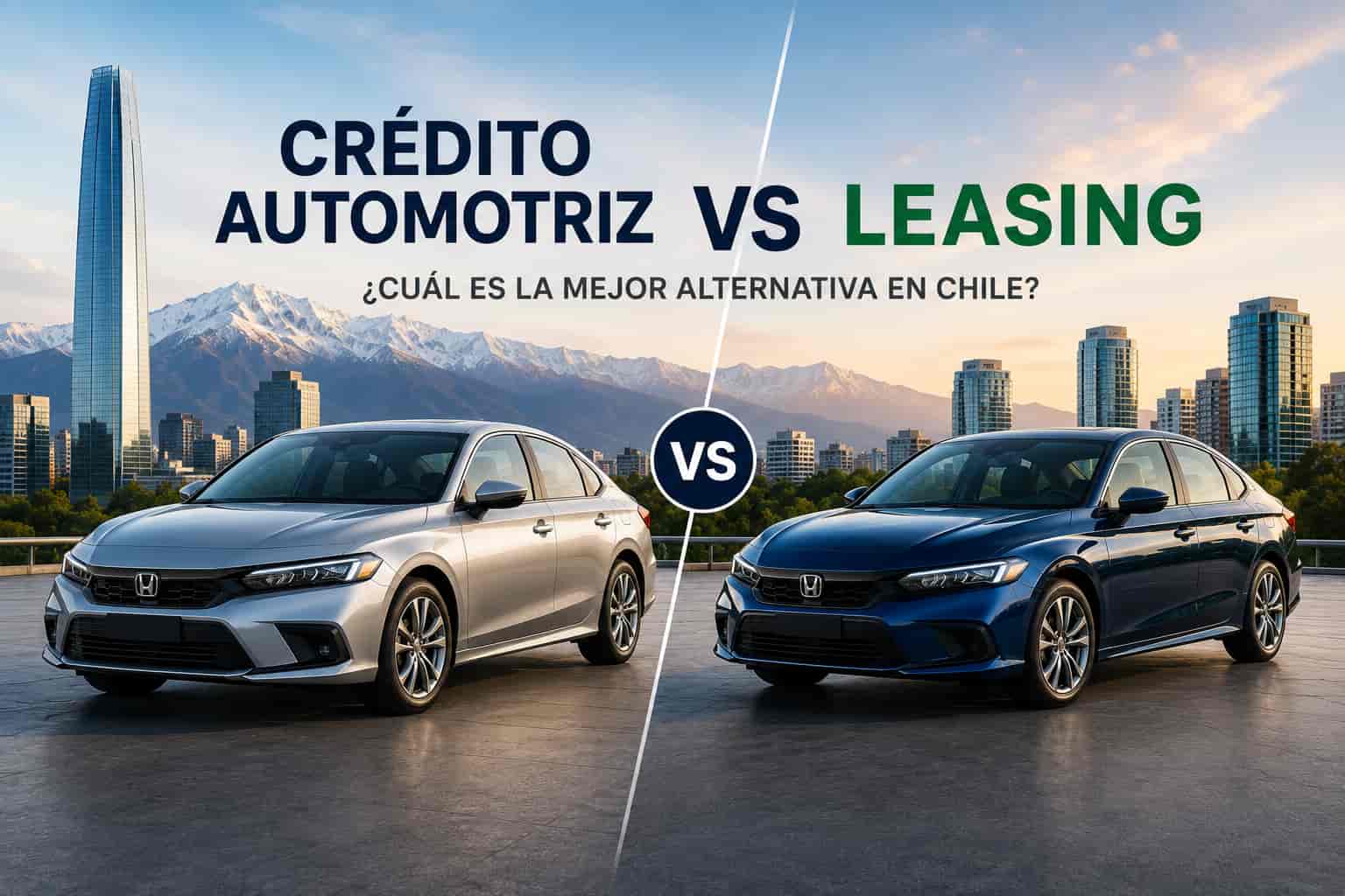 Crédito automotriz vs leasing: ¿cuál es la mejor alternativa en Chile?