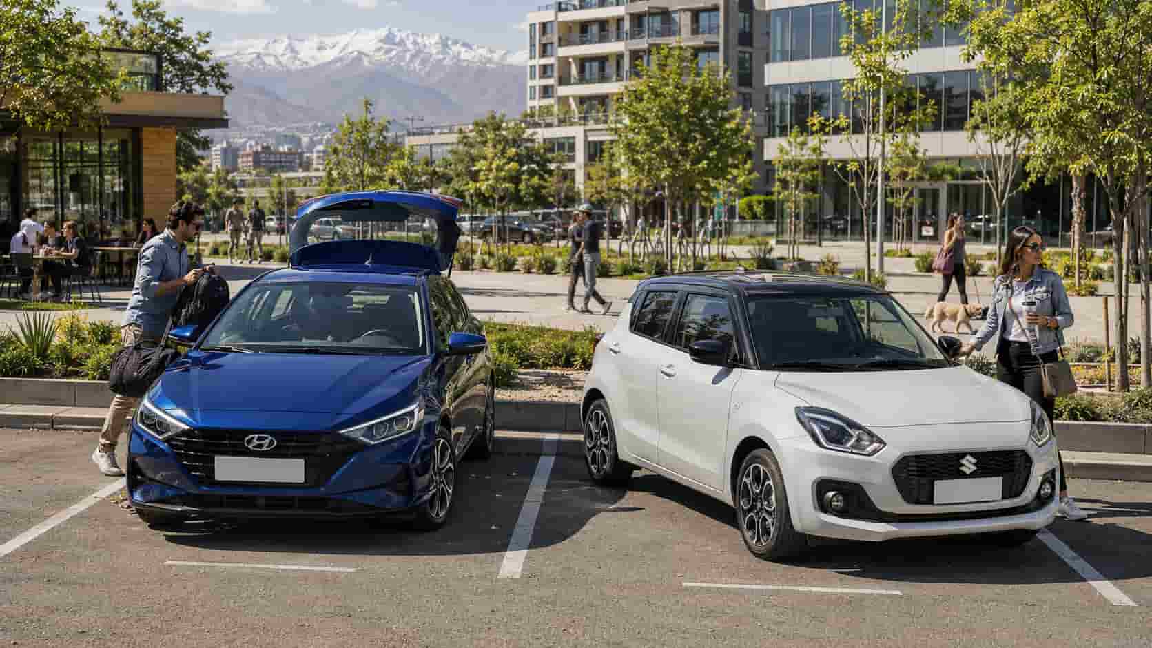 Mismo tamaño, prioridades diferentes: Hyundai i20 vs Suzuki Swift en Chile