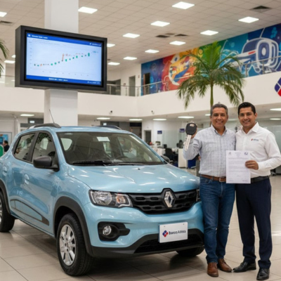 Kwid: auto económico con financiamiento accesible vía Banco Azteca.
