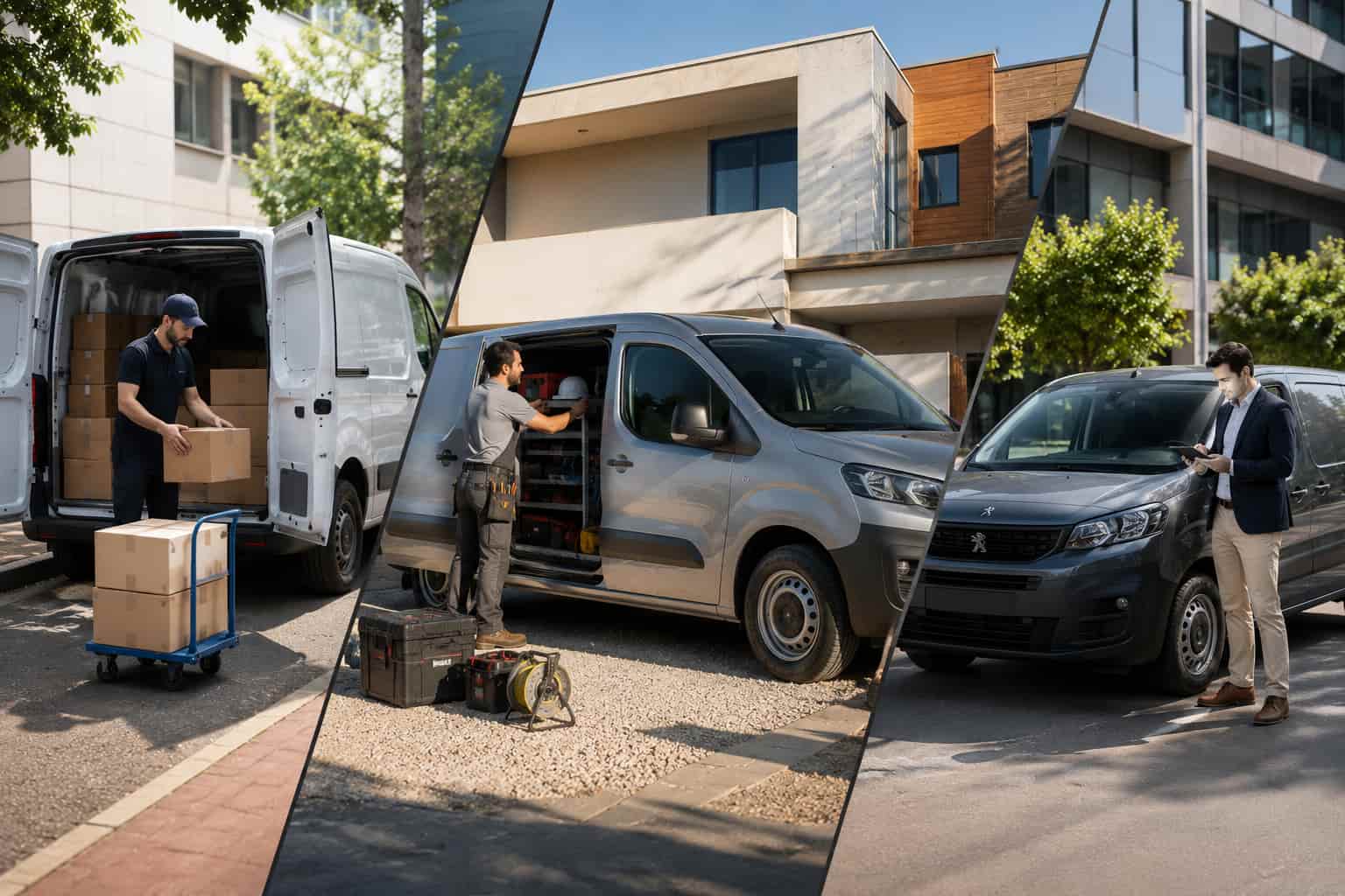 ¿Reparto, instalaciones o visitas a clientes? Tres formas diferentes de trabajar con un Peugeot Partner
