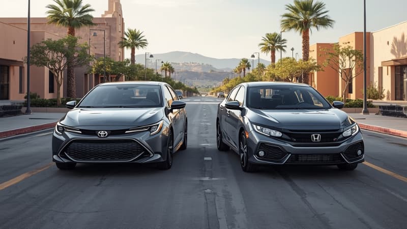 Toyota Corolla vs Honda Civic: ¿cuál sedán de lujo te conviene más en 2026 si estás en buró de crédito?